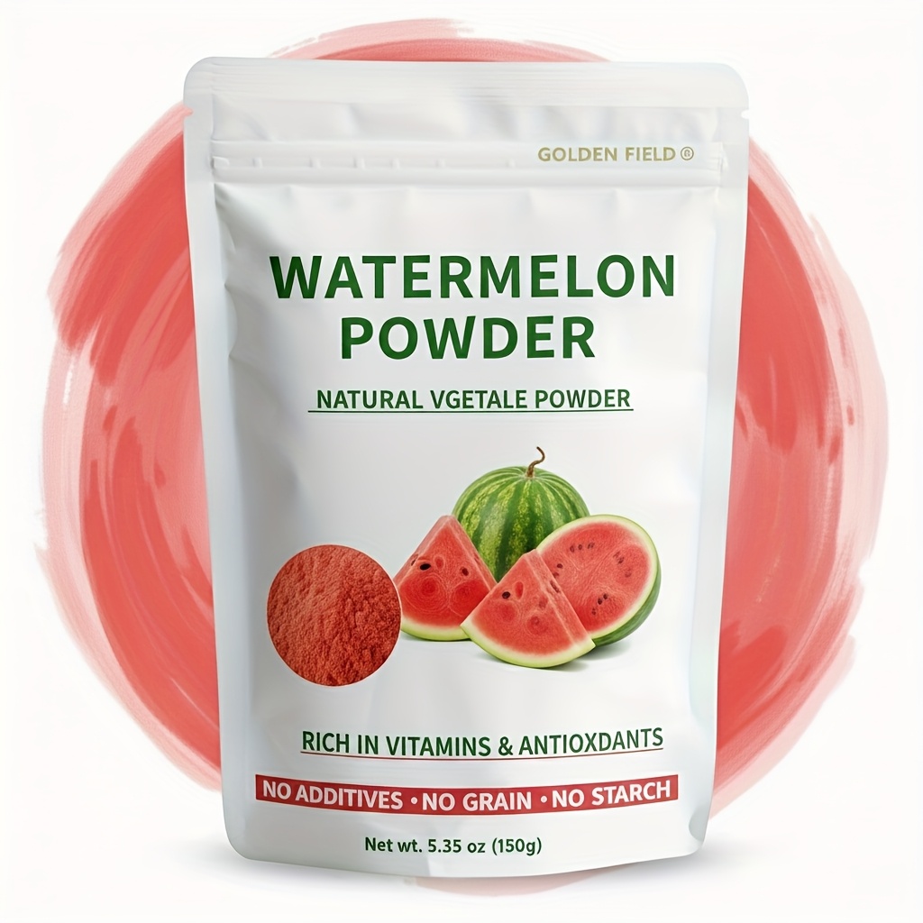 Pure Watermelon Powder 5.3oz, Refreshing Powder for Drinks, Smoothies, Desserts