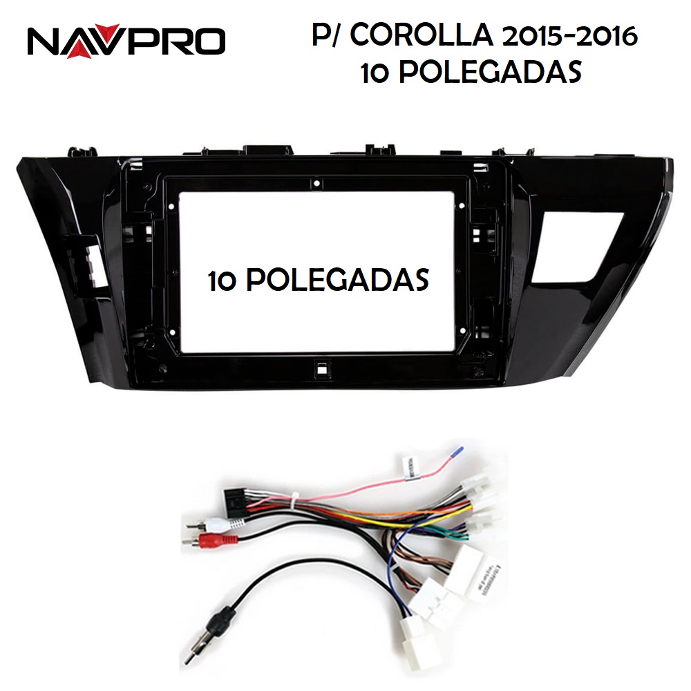 Für TOYOTA COROLLA 2014-2016 10 ZOLL Rahmen und Anschluss Kabel für Multimedia-Center Installation für NAVPRO CASKA