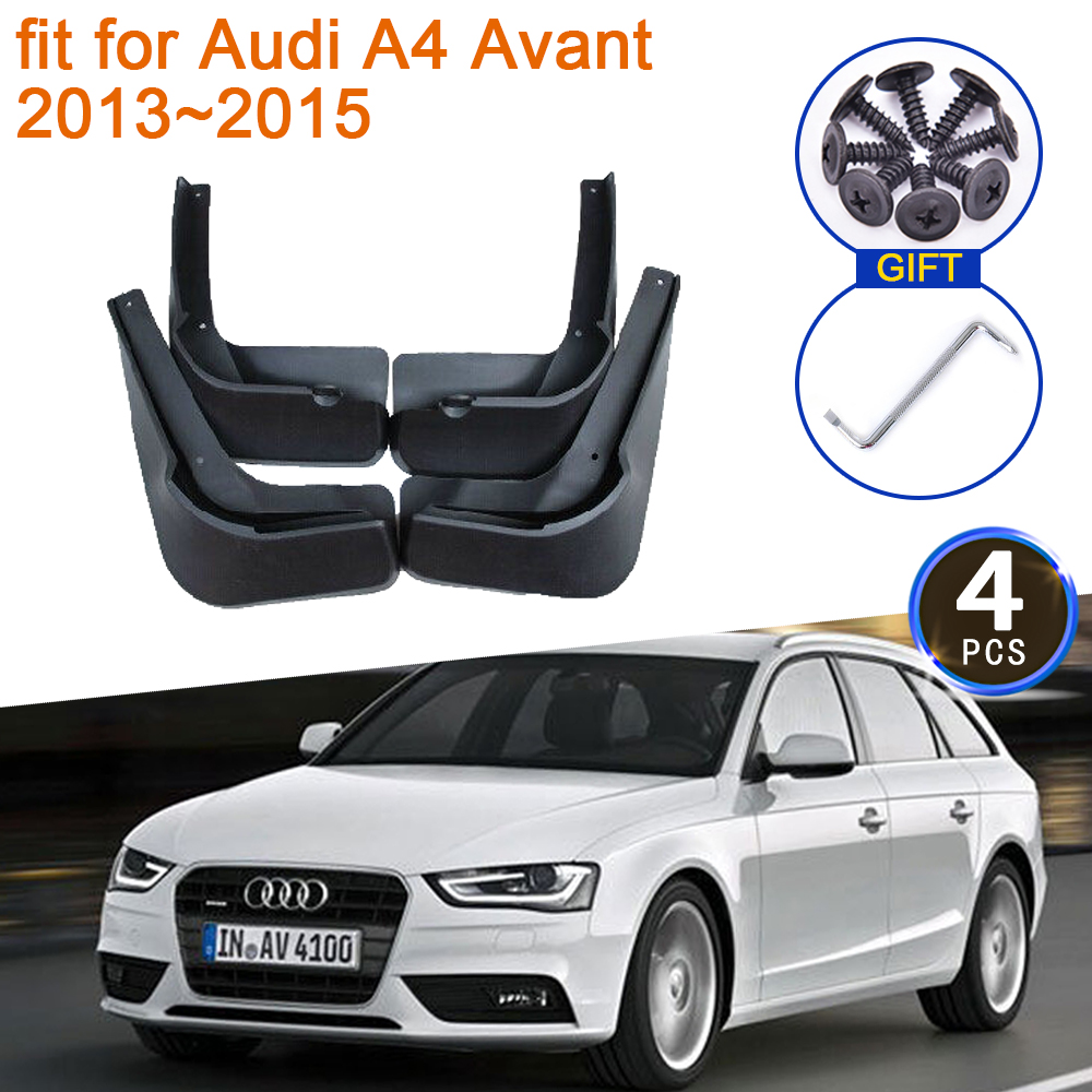 Pour Audi A4 Avant 2013 2014 2015 garde-boue garde-boue garde-boue anti-éclaboussures garde-boue avant roue arrière 4 pièces accessoires de style de voiture