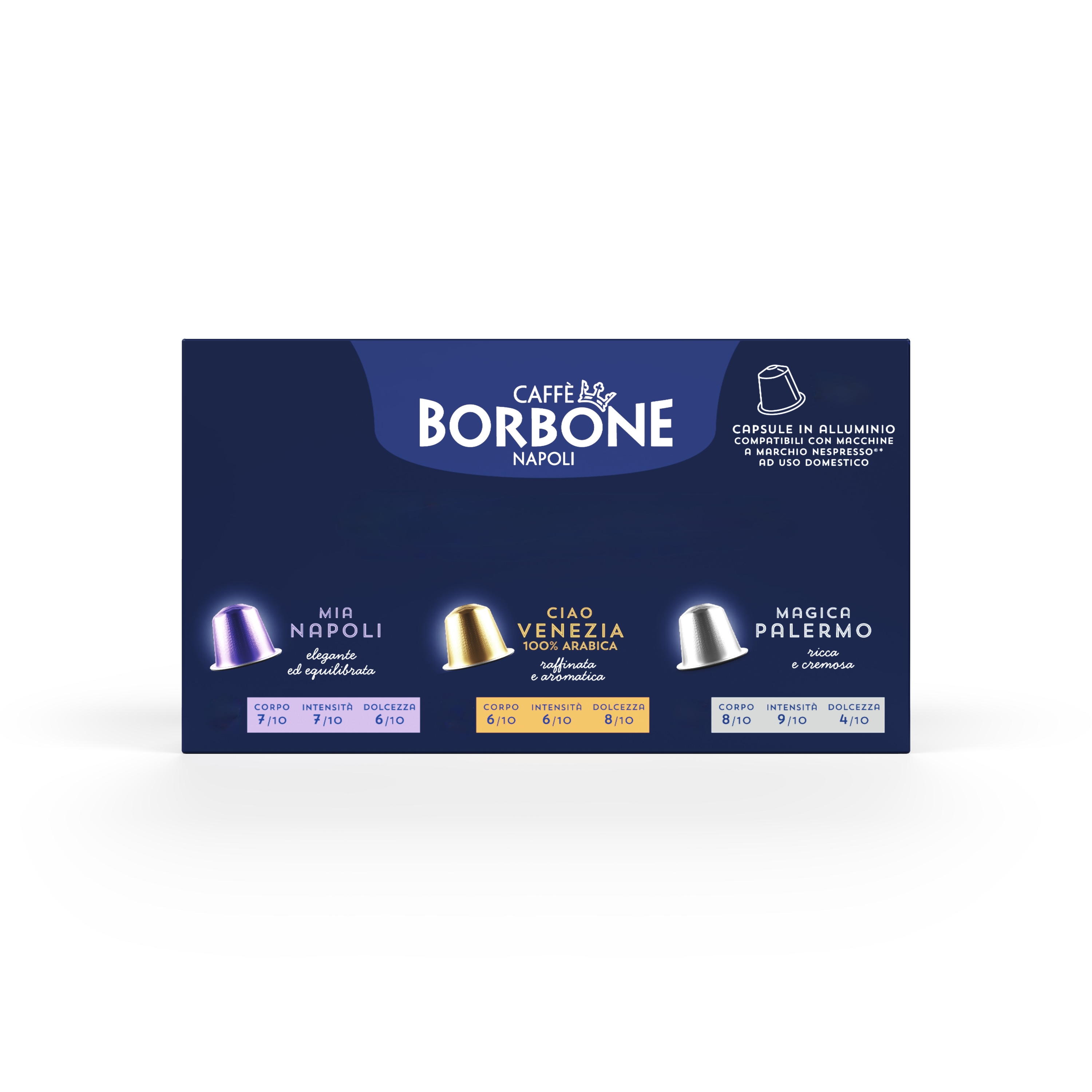 100 Capsule Caffè Borbone in Alluminio Compatibile con Macchine Nespresso