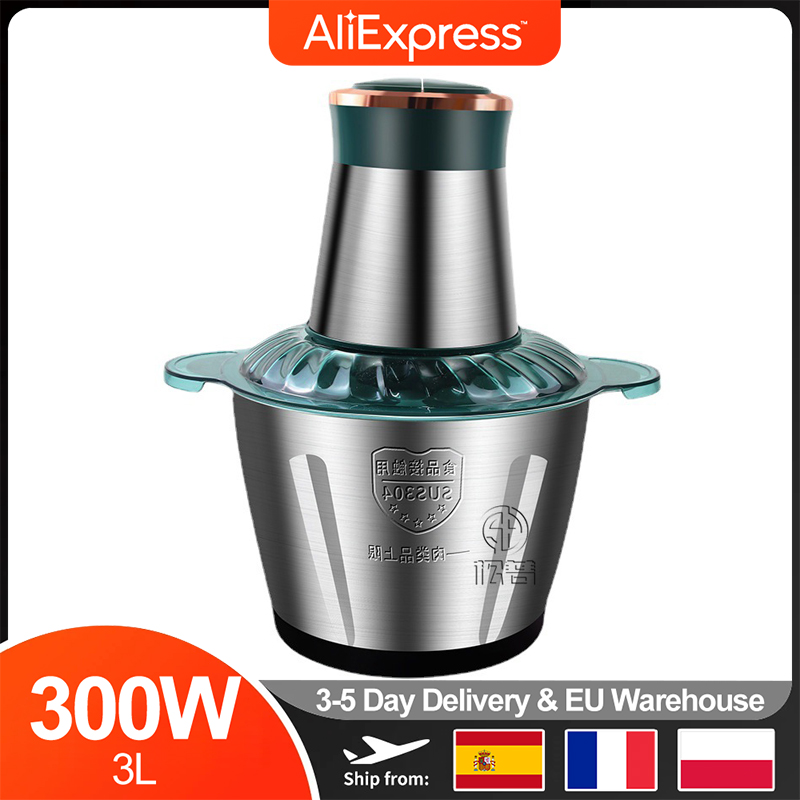 40000rpm moedor de carne elétrico 3l crucher alimentos 6s aço inoxidável multifuncional máquina processamento chopper processador alimentos do bebê