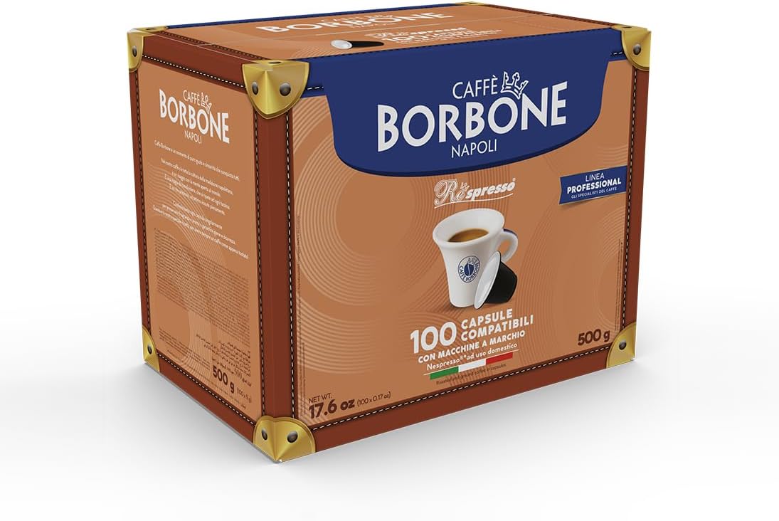 100 Capsule Caffè Borbone Respresso Compatibile con Macchinetta Nespresso