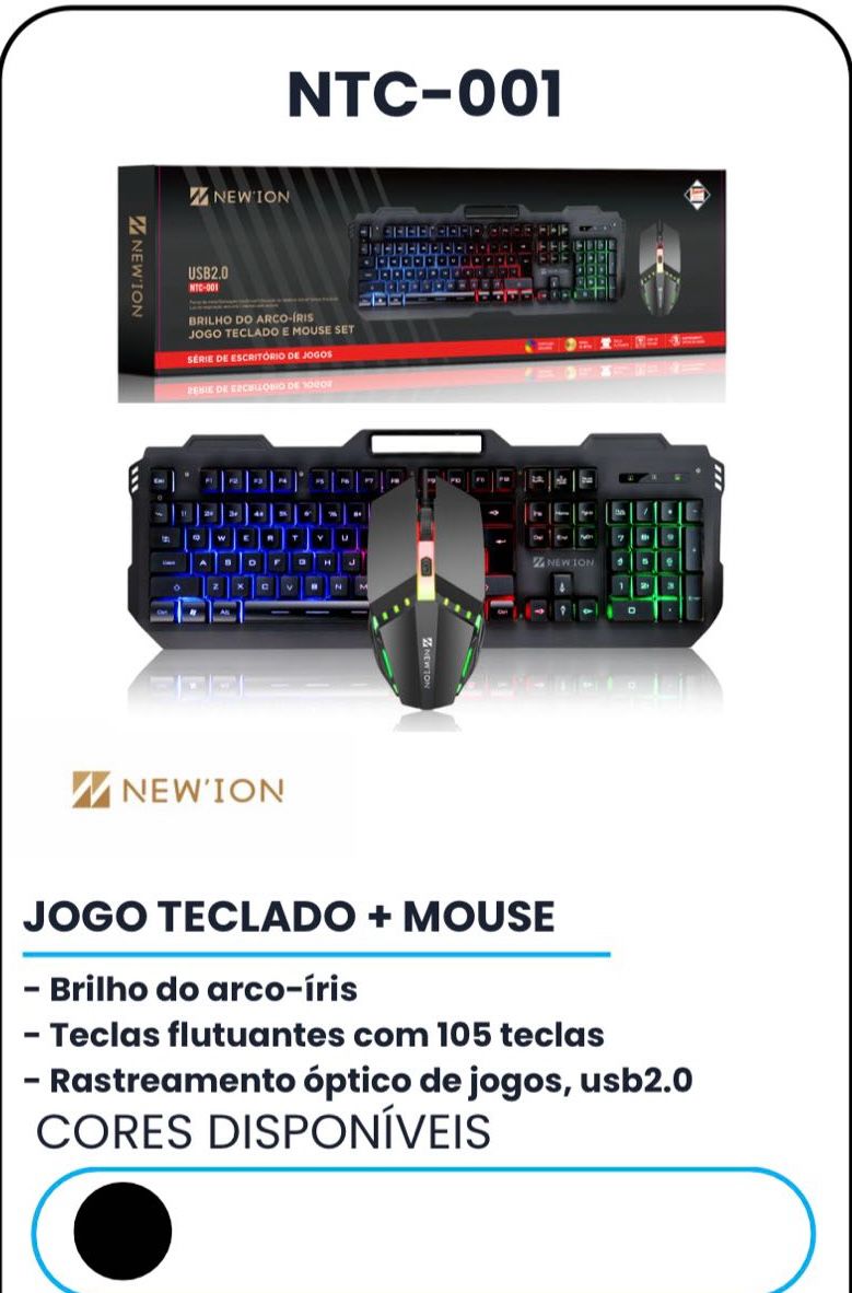 Conjunto de teclado e maus luminoso rgb luz anti-fantasma ilumina ção colorida com fio para jogos