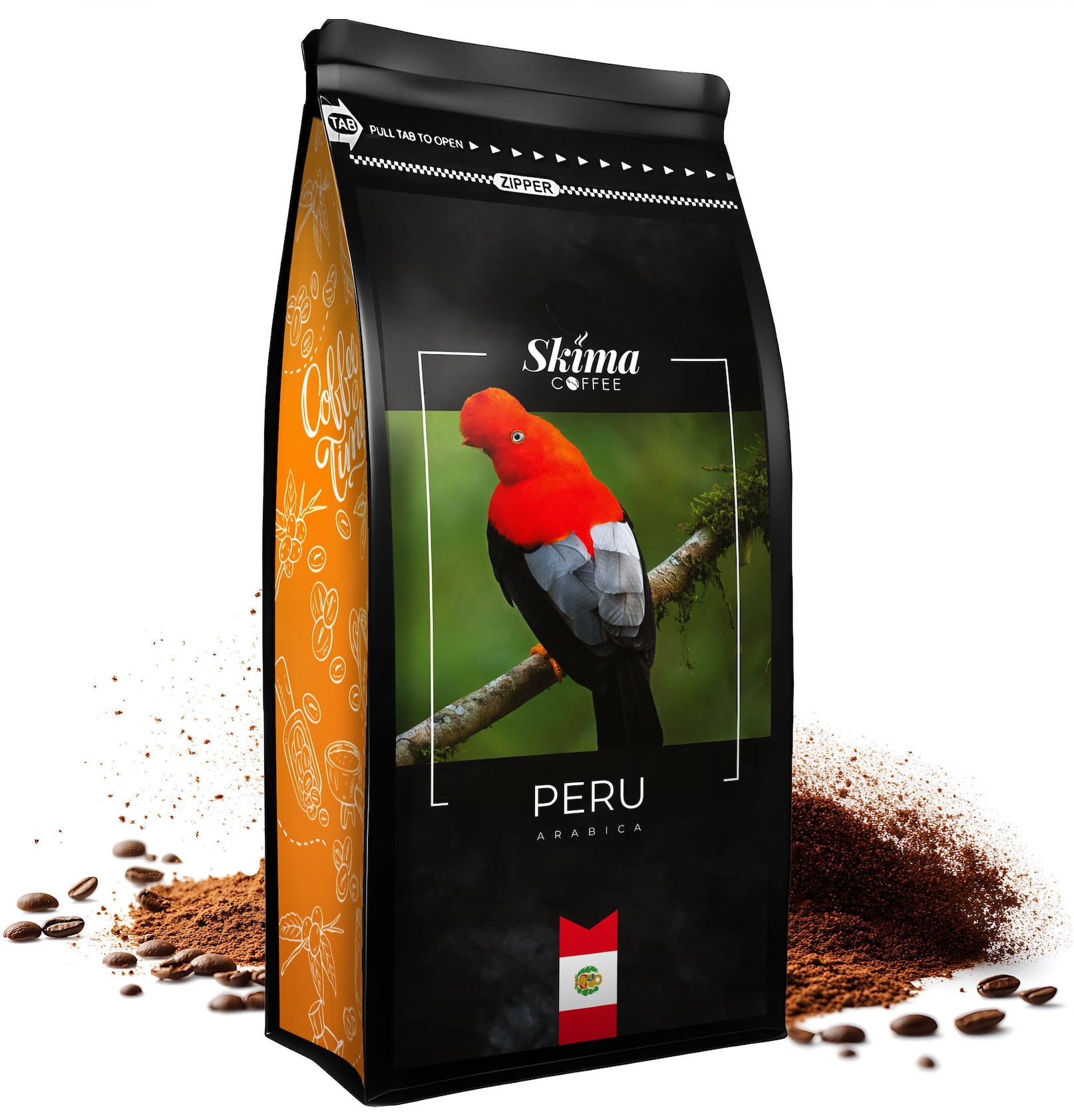 Gemahlener Kaffee 500g PERU 100% ARABICA Frisch geröstet SkimaCoffee SKIMA + KOSTENLOSES GESCHENK