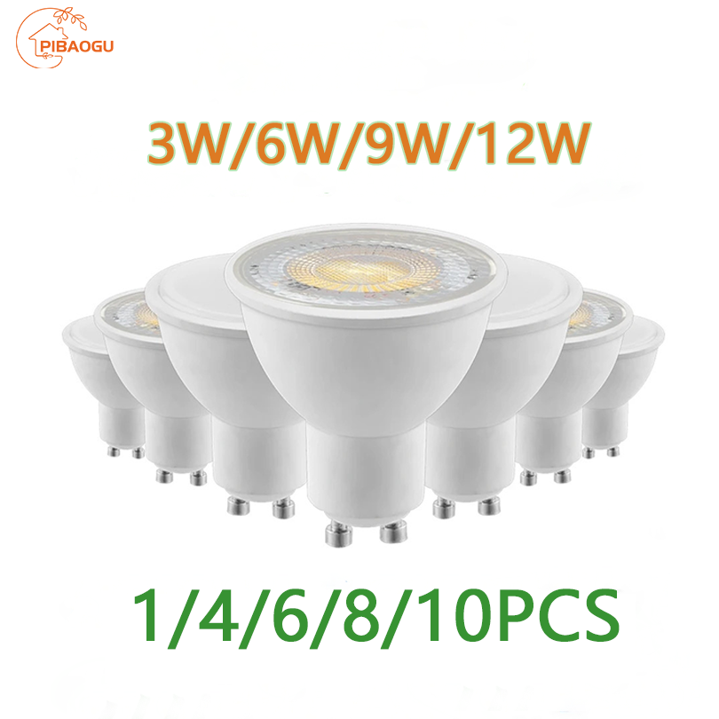 1-10PCS LED spot licht GU10 AC220V LED energiesparlampe 3W 6W 9W 12W LED Lampe Strahler Birne 38 Grad lampara für hause