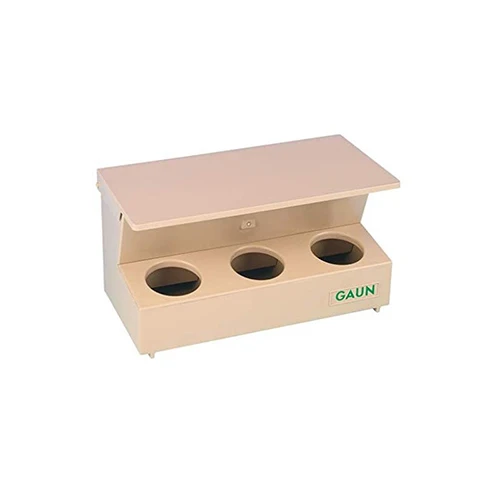 Gaun hopper feeder for soil pigeons, 3 holes, capacity 2 kg