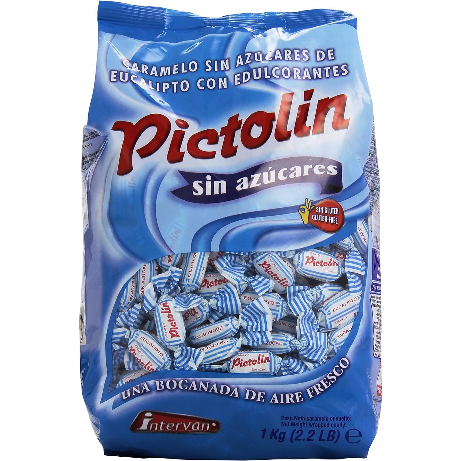 Caramelo Pictolin Eucalipto Sin Azucar - Bolsa Kilo - Caramelos Pictolin Sin Azucar con Sabor a Eucalipto - Caramelos Pictolin Sin Azucar - 345 Caramelos