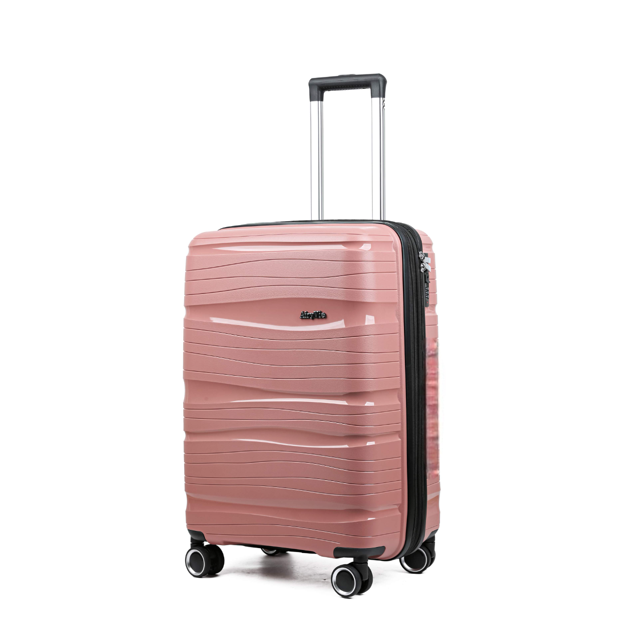 ARYVIE Maleta de Cabina Expandible 55x36x22 cm | PPN02 | Polipropileno Ligero y Resistente | Cerradura TSA, Ruedas Dobles 360º, Cremallera a Prueba de Explosiones y Gama de Aluminio