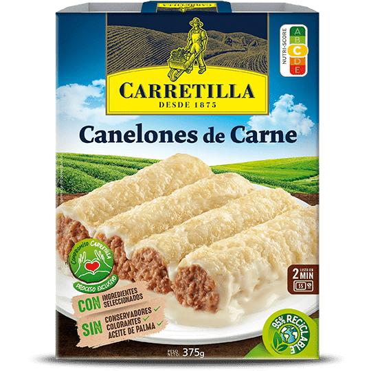 Carretilla Platos preparados, listos para consumir - Platos de pasta: Macarrones Boloñesa, Lasaña Boloñesa, Macarrones Carbonara, Canelones - 5 unidades