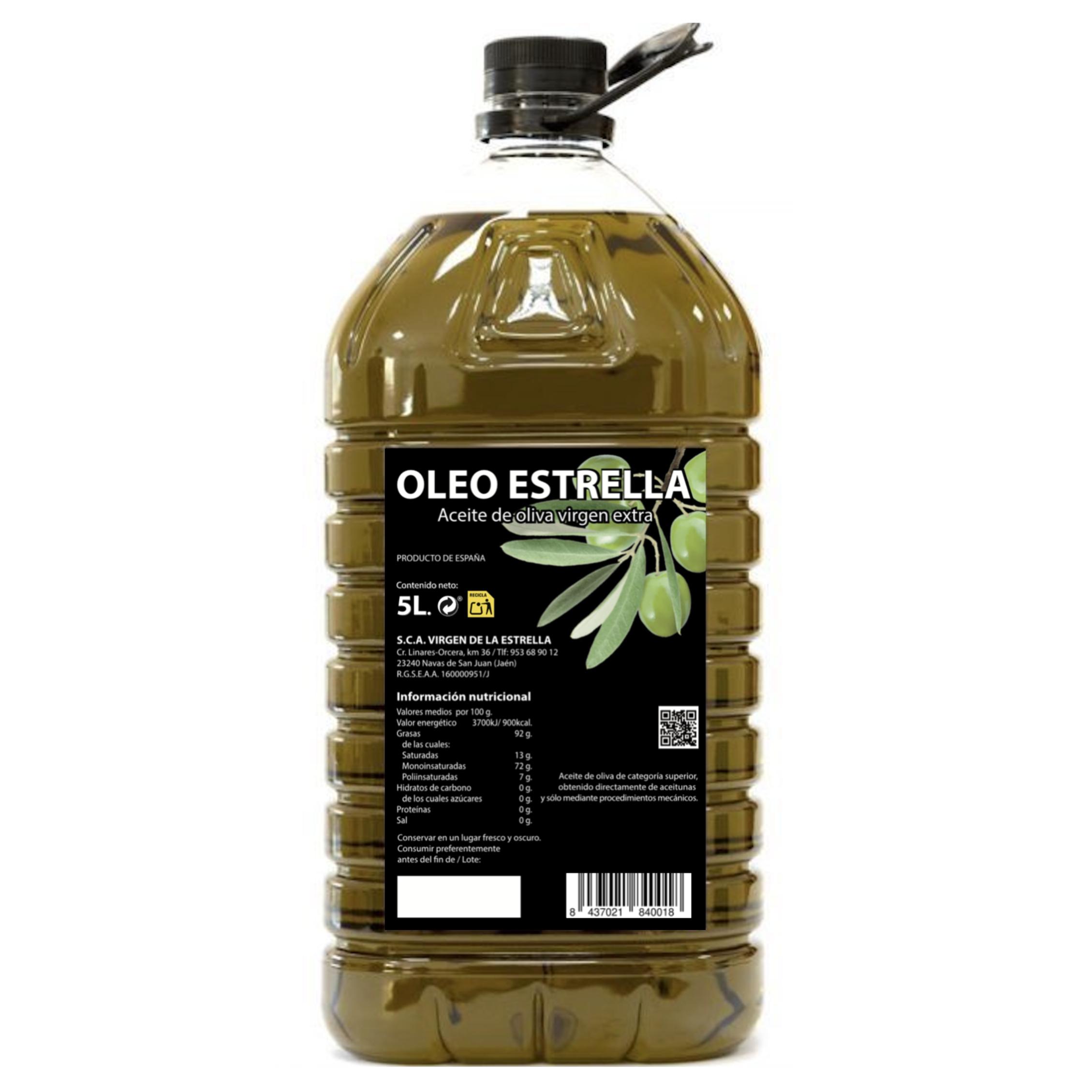 OLEOESTRELLA - Aceite Oliva Virgen Extra - Jaén - Andalucía - Aceite Cooperativa