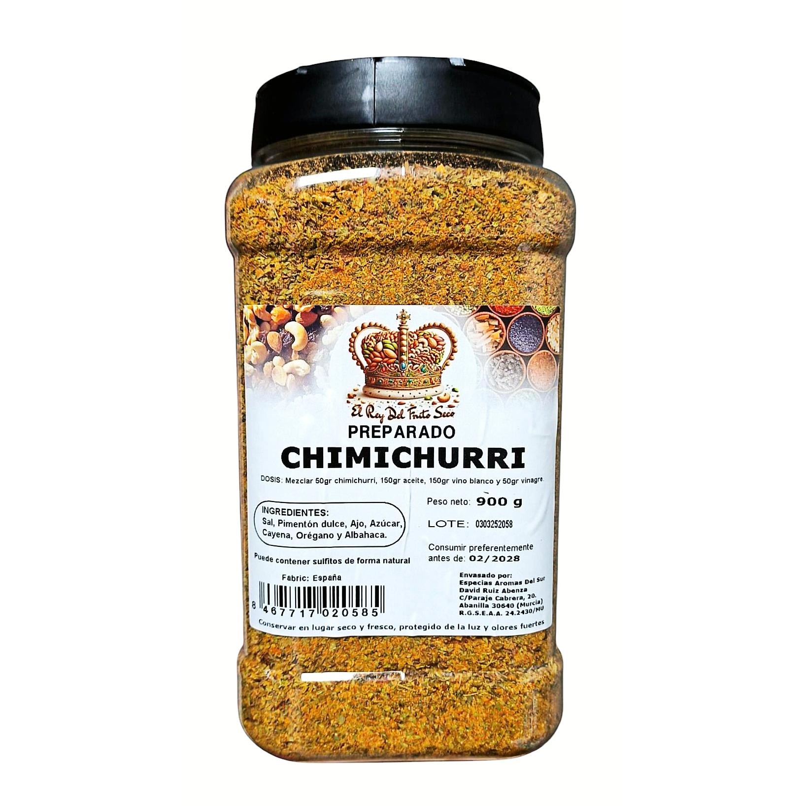 Chimichurri Spice 900 gr - Preparado Chimichurri Argentino - Marca O Rei da Fruta Seca - Sabor autêntico e fresco para os seus pratos de carne