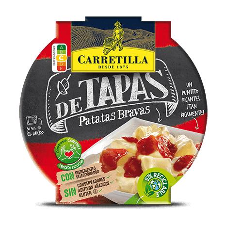 Carretilla Platos preparados, listos para consumir - Tapas: Patatas Bravas, Patatas Ali Oli -   8 unidades