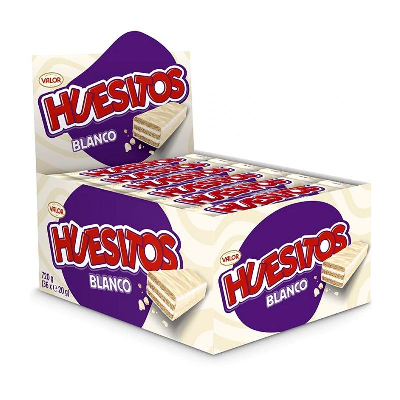 Huesitos blanco Pack 8bolsas*6unidades*20g,total:48unidades