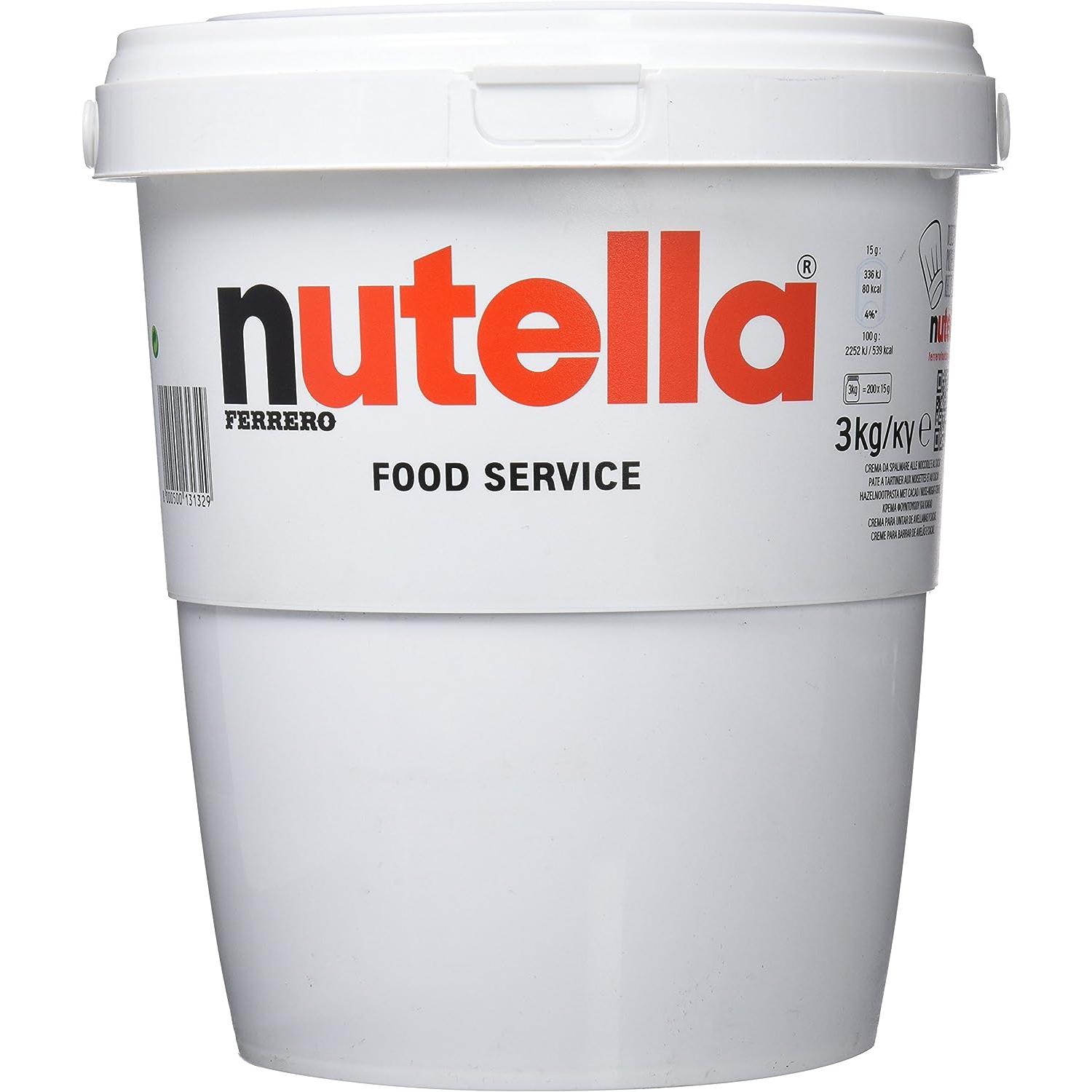 Nutella - Crema Avellana 3000 g Tamaño especial: crema de nueces praliné 1 x 3000 g