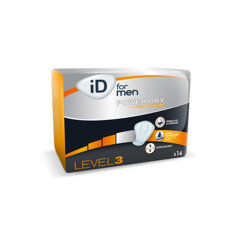 ID FOR MEN LEVEL 3 - Pañales para Hombres - Incontinencia Urinaria Leve o Moderada