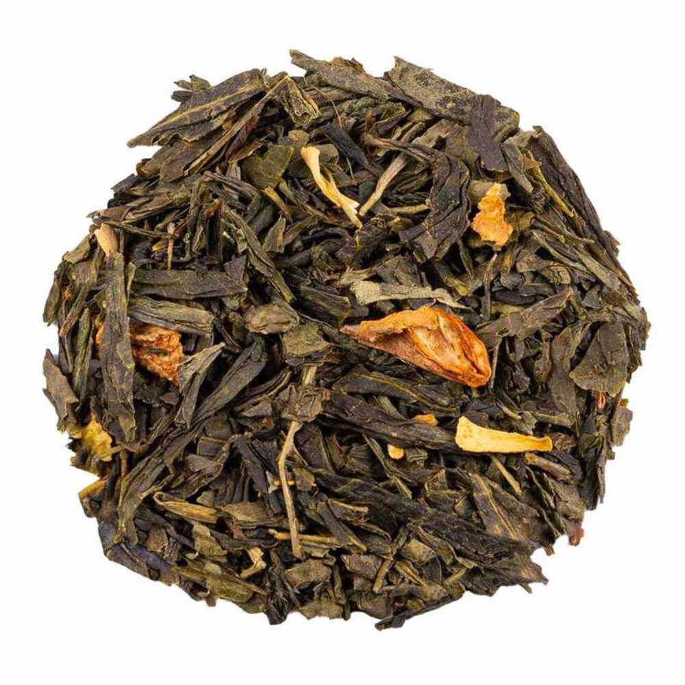 Té Verde Al-Andalus a Granel 100 Gramos - My Tea Moments - Cultivo Sostenible - Ingredientes Naturales: Té Verde China Sencha combinado con Azahar, Membrillo, Naranja.