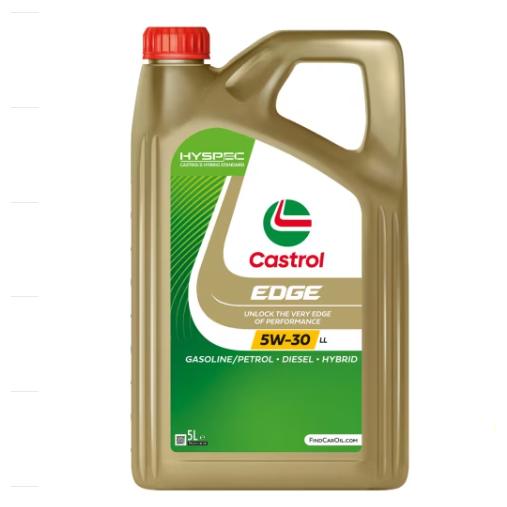 Castrol EDGE 5W-30 LL Aceite de Motor 5L Totalmente Sintético para Proteger y Mejorar el Rendimiento del Motor