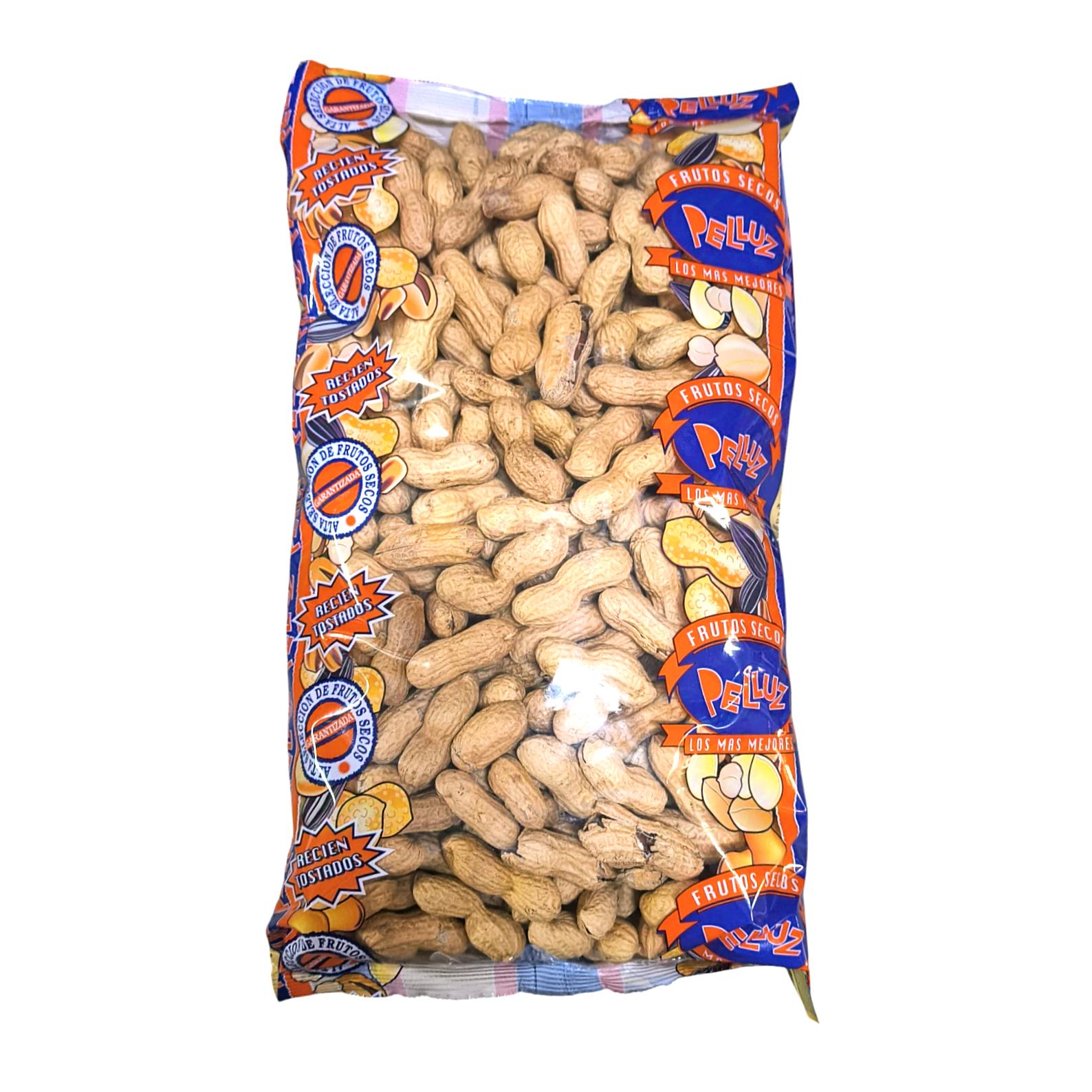 Amendoim Torrado Sem Sal 1 Kg - Amendoim com Casca - Pelluz - Petiscos saudáveis e deliciosos para saborear