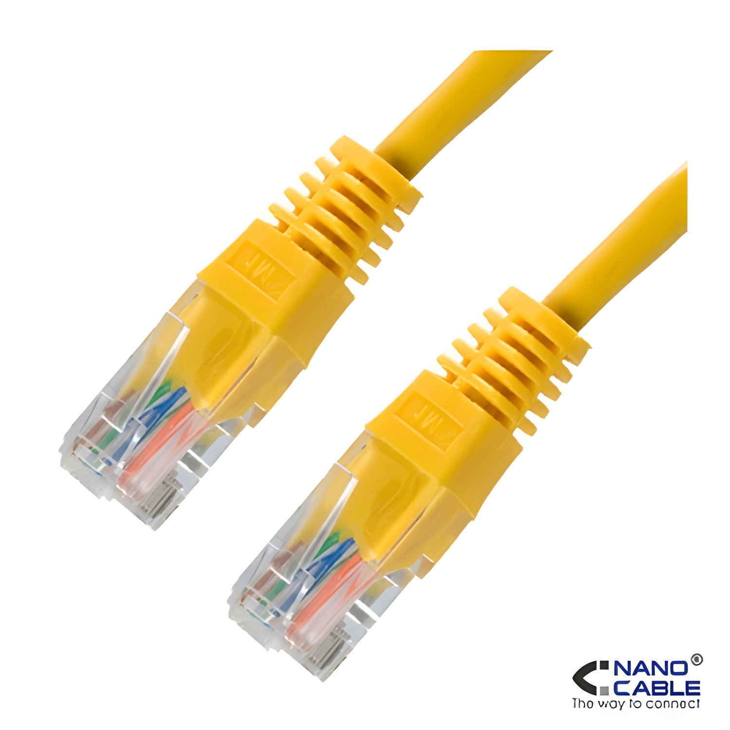 Nanocable - Cavo di rete patch cord UTP Cat.5e da 2 metri - colore giallo