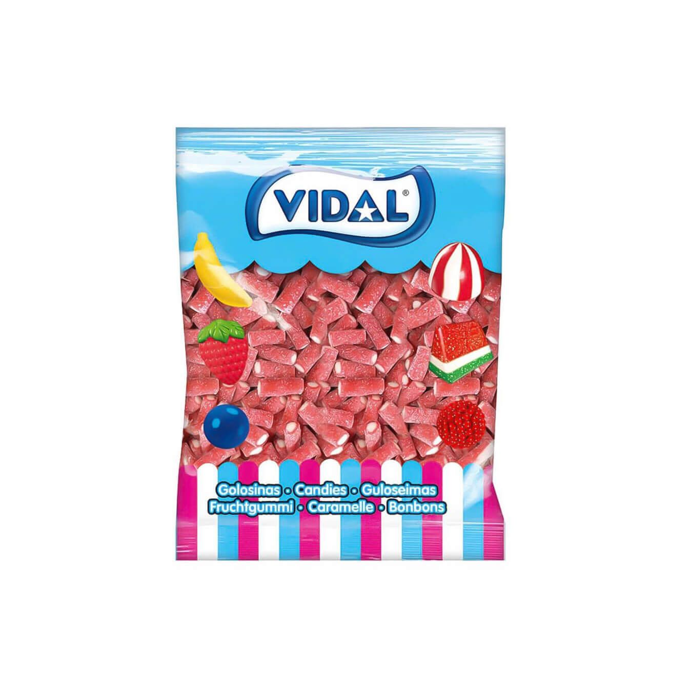 Vidal Dulcipica Fresa Boutique - Bolsa de 1kg - Gominolas, chucherías