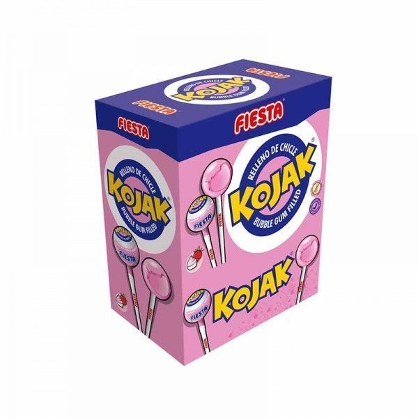 Fiesta CHUPA CHUPS KOJAK HELADO Clásicos con Chicle y Sabor, 100 Unidades