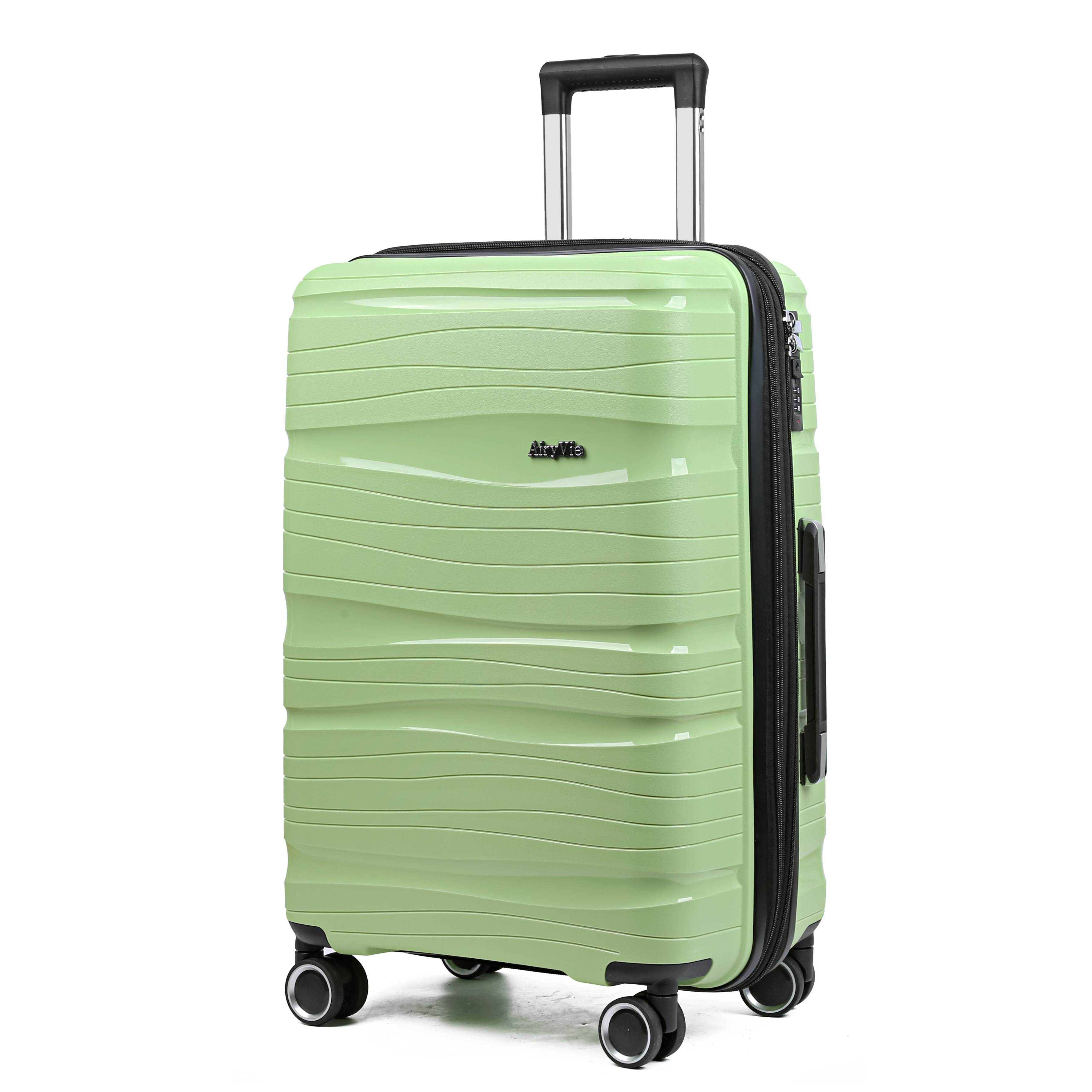 ARYVIE Maleta Grande Expandible 76x49x30 cm | PPN02 | Polipropileno Ligero y Resistente | Cerradura TSA, Ruedas Dobles 360º, Cremallera a Prueba de Explosiones y Gama de Aluminio