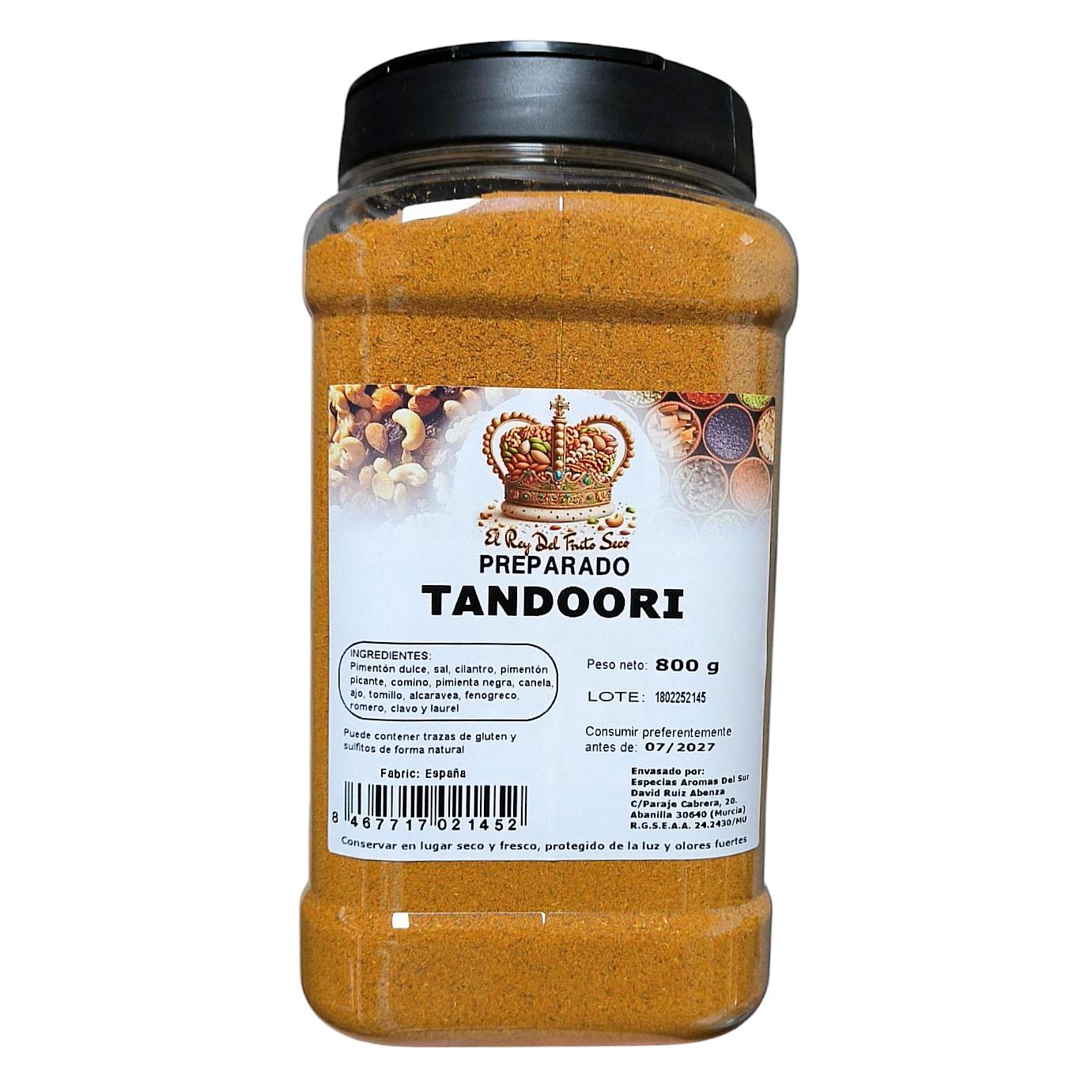 Especias Tandoori en Tarro 800 gr - Especia India - El Rey del Fruto Seco