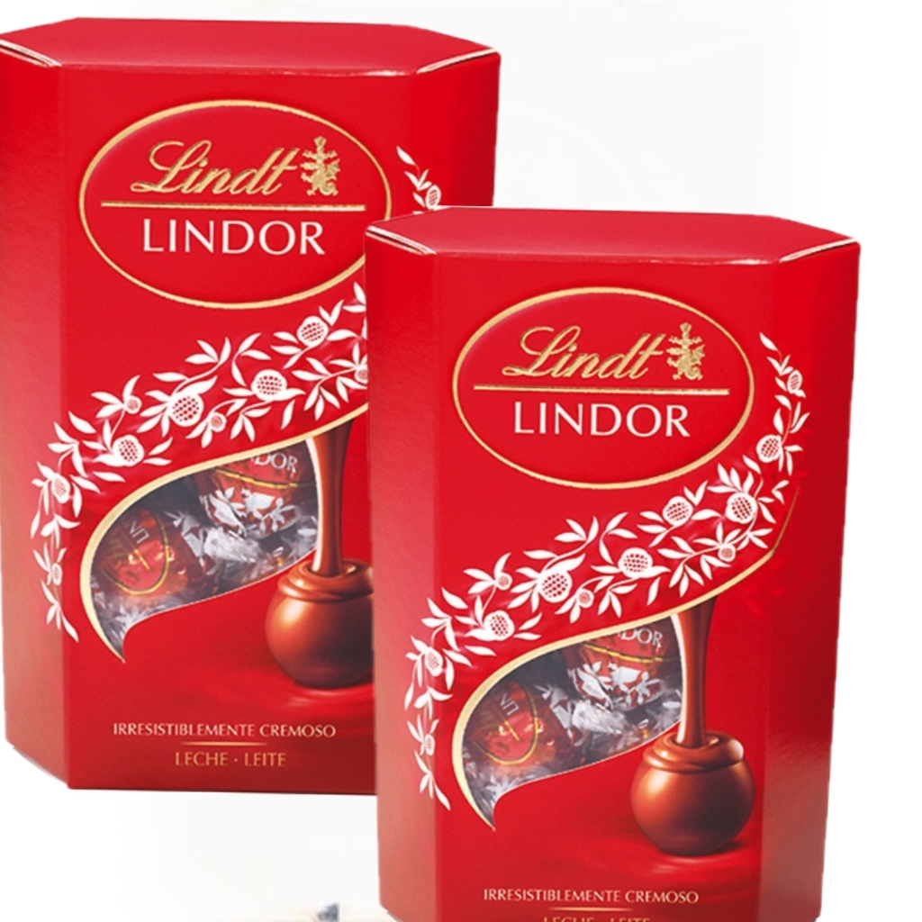 Nuevo Lindor Bombones de Chocolate con Leche - Delicioso Sabor a Chocolate - 2 UNIDADES