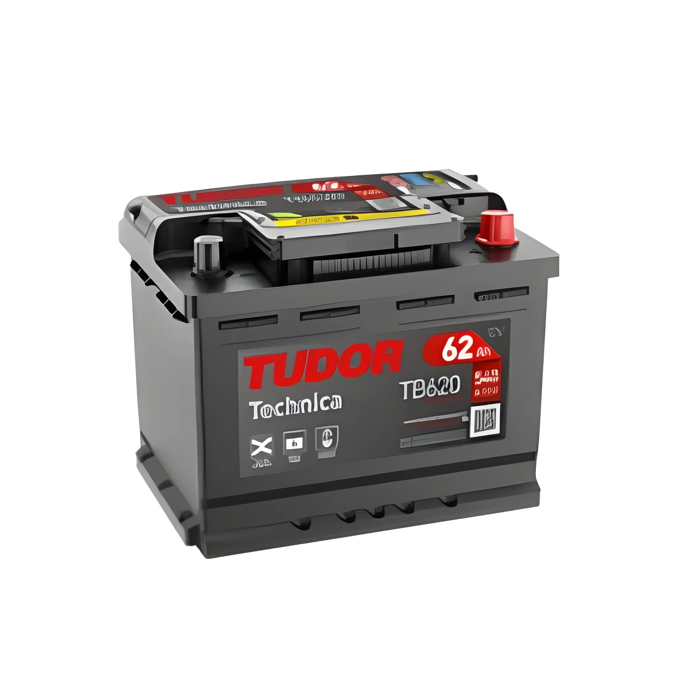 Tudor TB620 Batería de Coche 62Ah 540A - Gama Technica Larga Duración