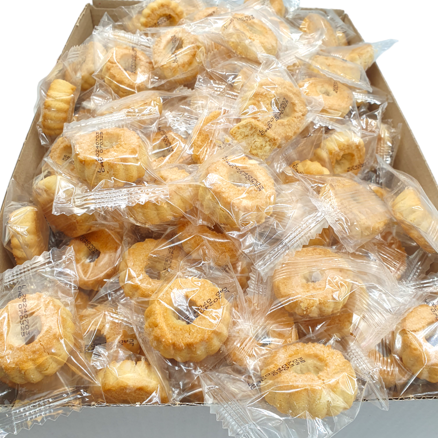 Roscos de Anis - Caja 2 Kilos - Rollitos de Anis Mini - Envueltos Individualmente - Rollos de Anis Monte Turia