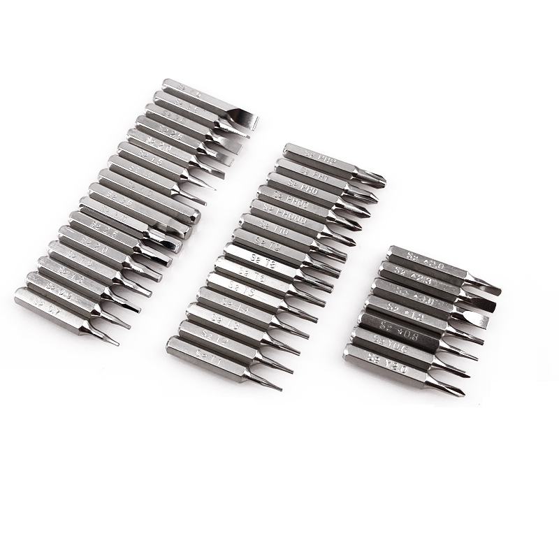 Phillips Precision Chave de fenda, ferramentas manuais, reparação, Torx, ranhurado, PH1, 28mm × H4, 37pcs