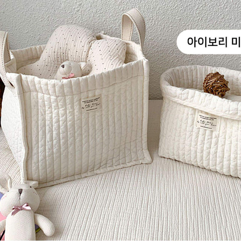 Multi função grande capacidade sólida criança sacos de armazenamento de brinquedos do bebê algodão mamãe sacos de fraldas do bebê recém-nascido