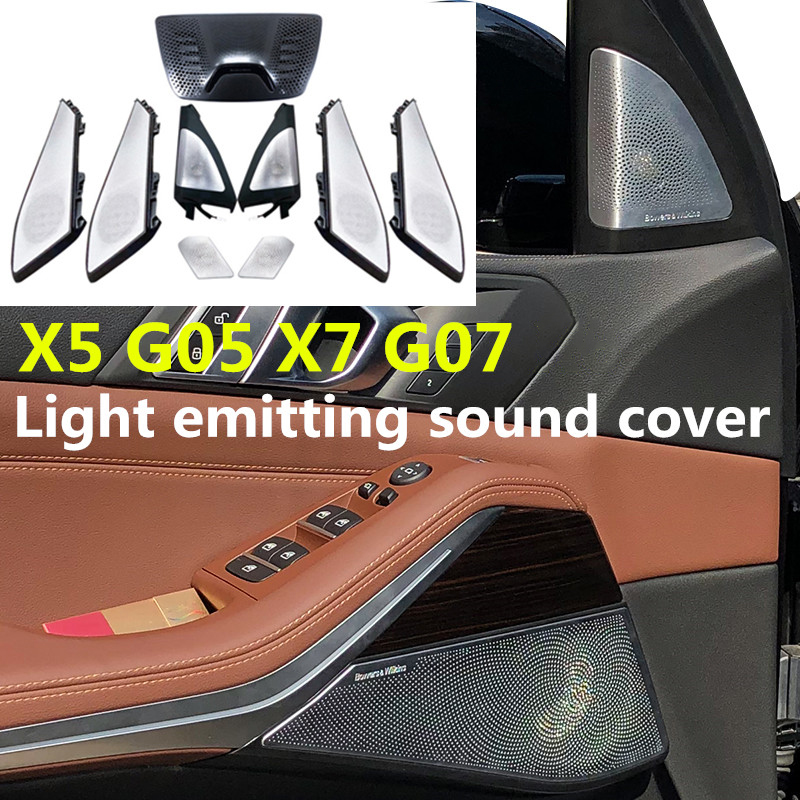 Светодиодная Центральная панель управления для BMW G05 X5 G07 X7 серий Передняя Задняя дверь светящийся твитер освещение отделка Аудио Динамик Звуковой сигнал светодиодная крышка