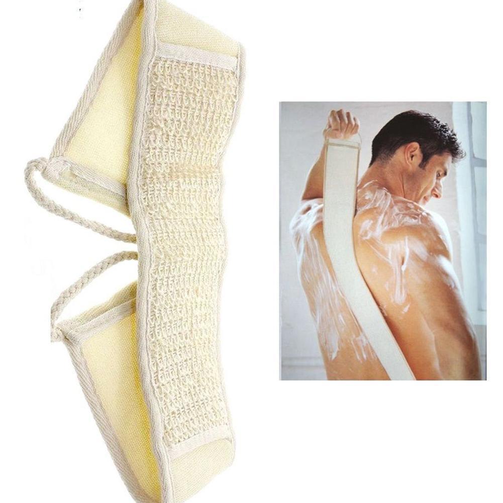 Loofah escova de banho para costas longas, esfoliação do corpo e rosto, material para banho, cuidados com as costas, q6h5
