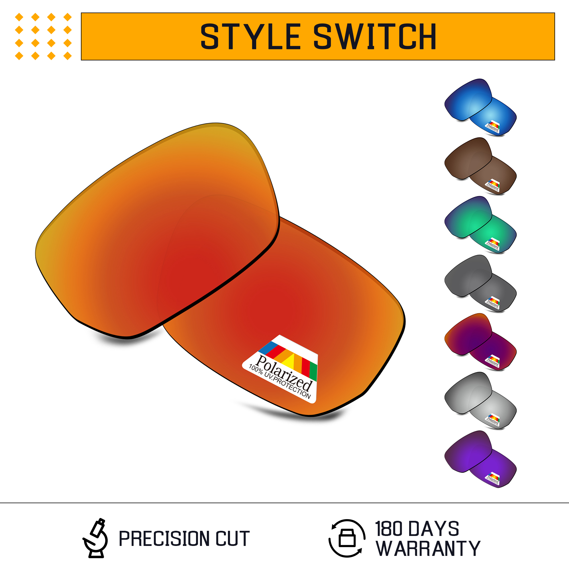Lentes de repuesto polarizadas Bwake para gafas de sol Oakley Style Switch OO9194 /Asian Fit OO9216, múltiples opciones