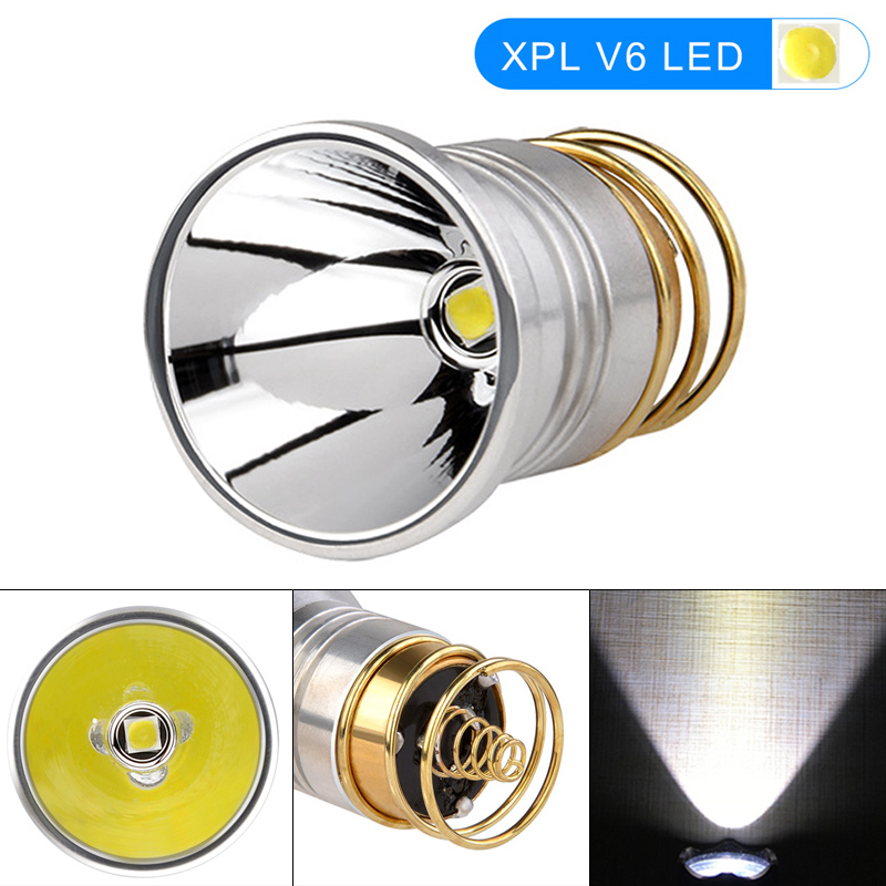 3V-8,4V LED Taschenlampe Lampen Ersatz XPL V6 Glatte Reflektor P60 Drop-in Lampe Fit für Surefire 6P C2 D2 G2 Z2/501B 502B