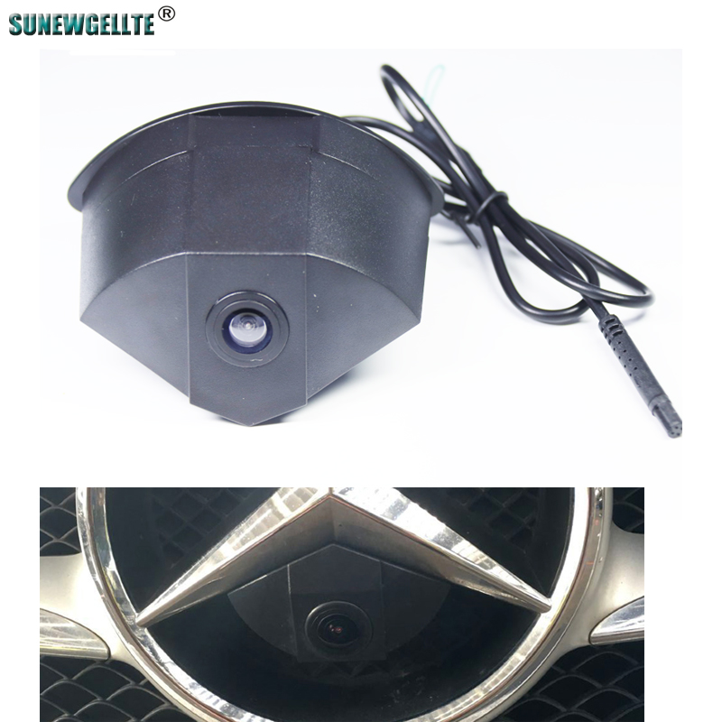 Cámara de visión frontal CCD para Mercedes Benz A GLK GLC GLE GLA ML clase B GLK-Class X204 Clase C W204 S204 cámara para vehículo