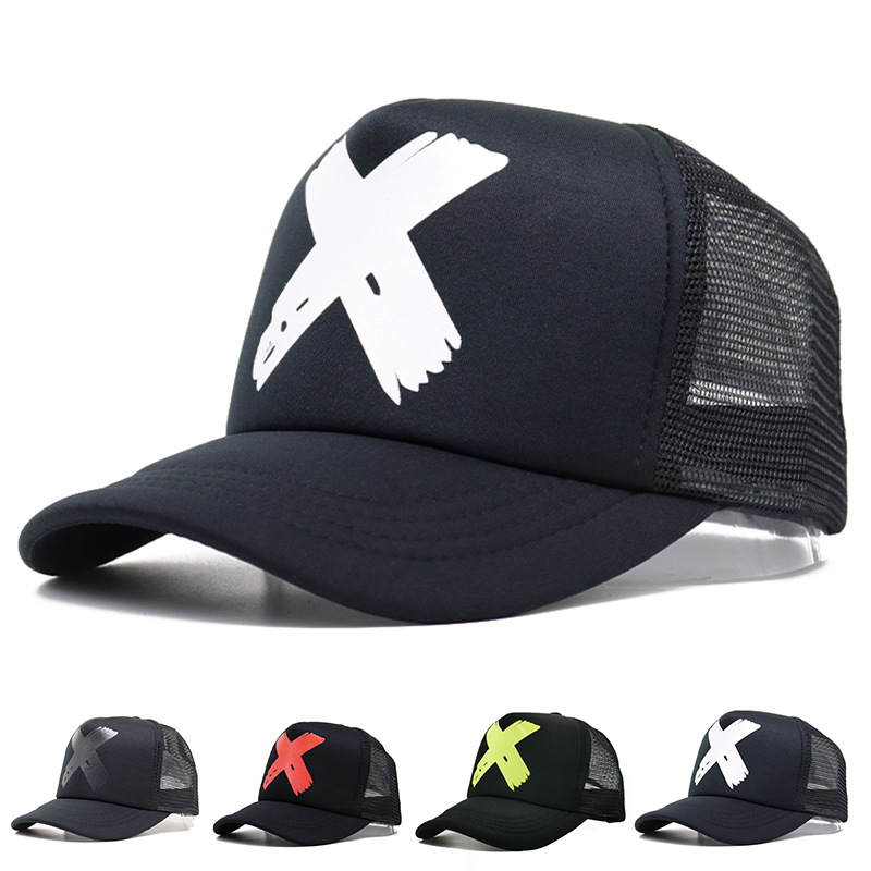 Geebro Letter X czapki z daszkiem Hip Hop męskie kości czapka z daszkiem dla dorosłych mężczyzn kobiety kapelusz kobieta zespół Rock Baseball płaskie czapki dopasowana czapka