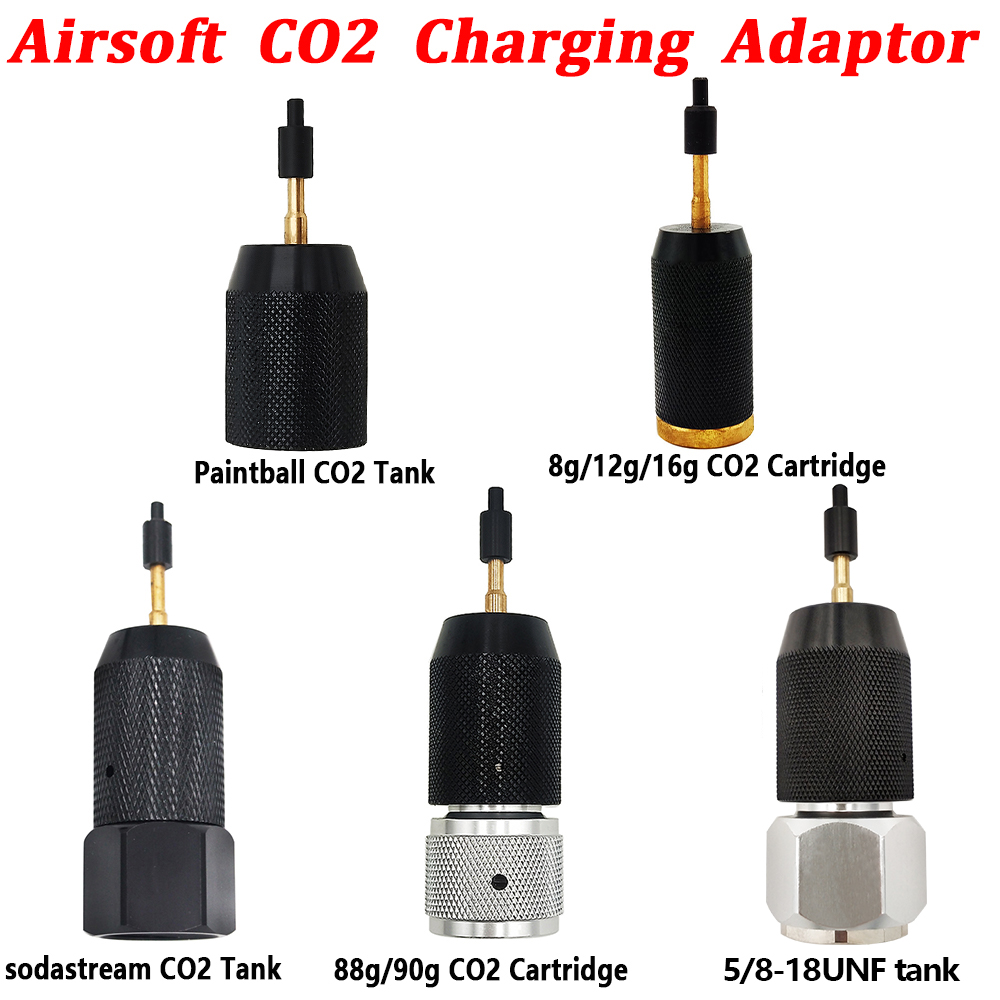 CO2 Đổ Kim Adapter Sạc Không Khí, Bộ Chuyển Đổi Để Sodastream Xi Lanh/Dùng Một Lần Hộp Mực/.825 "-14 Ngô Bình/Gas Hộp