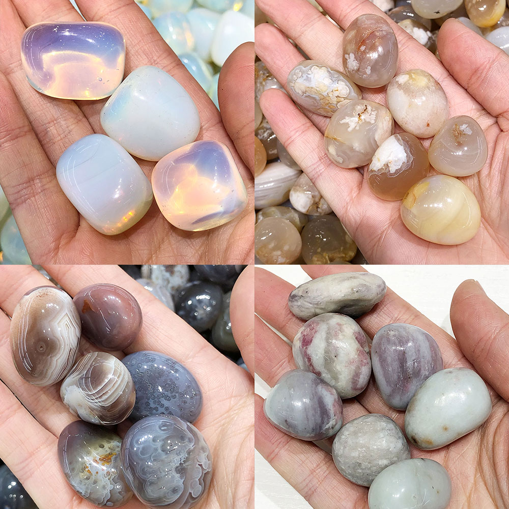1pc Unregelmäßige Poliert Trommelstein Aquarium Garten Aquarium Natürlichen Quarz Kristall Reiki Healing Chakra Wohnkultur Mineral