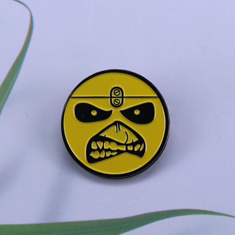 Eddie Emoticon Badge Eddie Broche Grappige Meme Happy Emaille Pin Cadeau