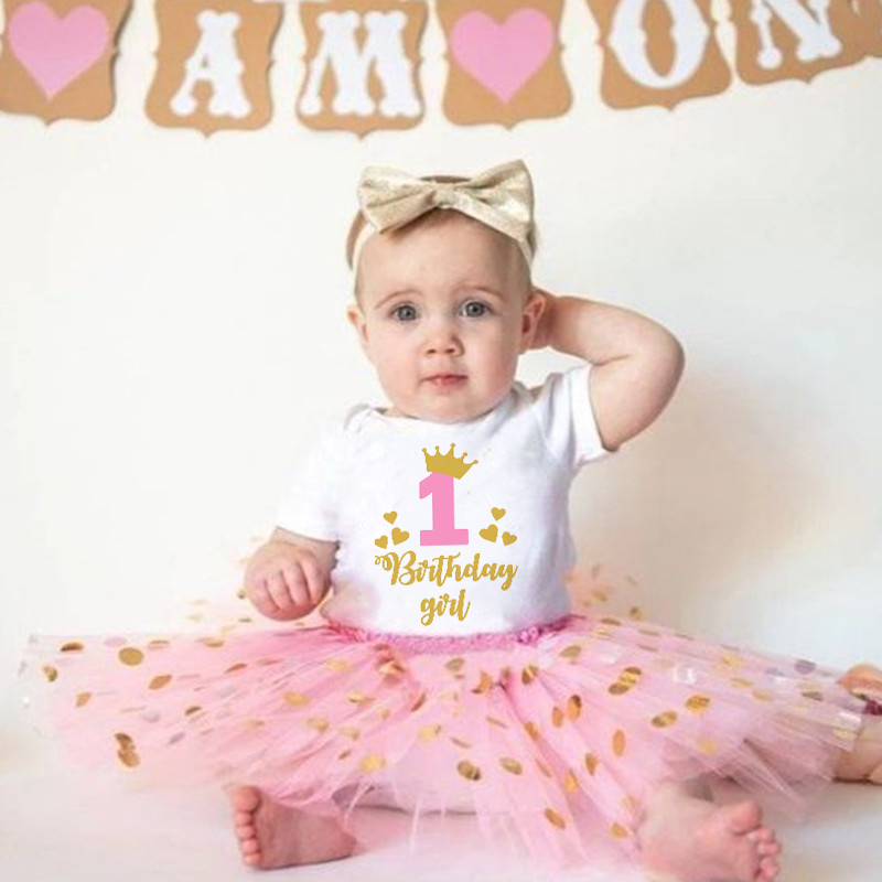 Erster Geburtstag Baby Mädchen Geburtstag Party Kleid Niedliche rosa Tutu Kuchen Kleider + Strampler Outfits Kleinkind Mädchen Sommer Kleidung Overall