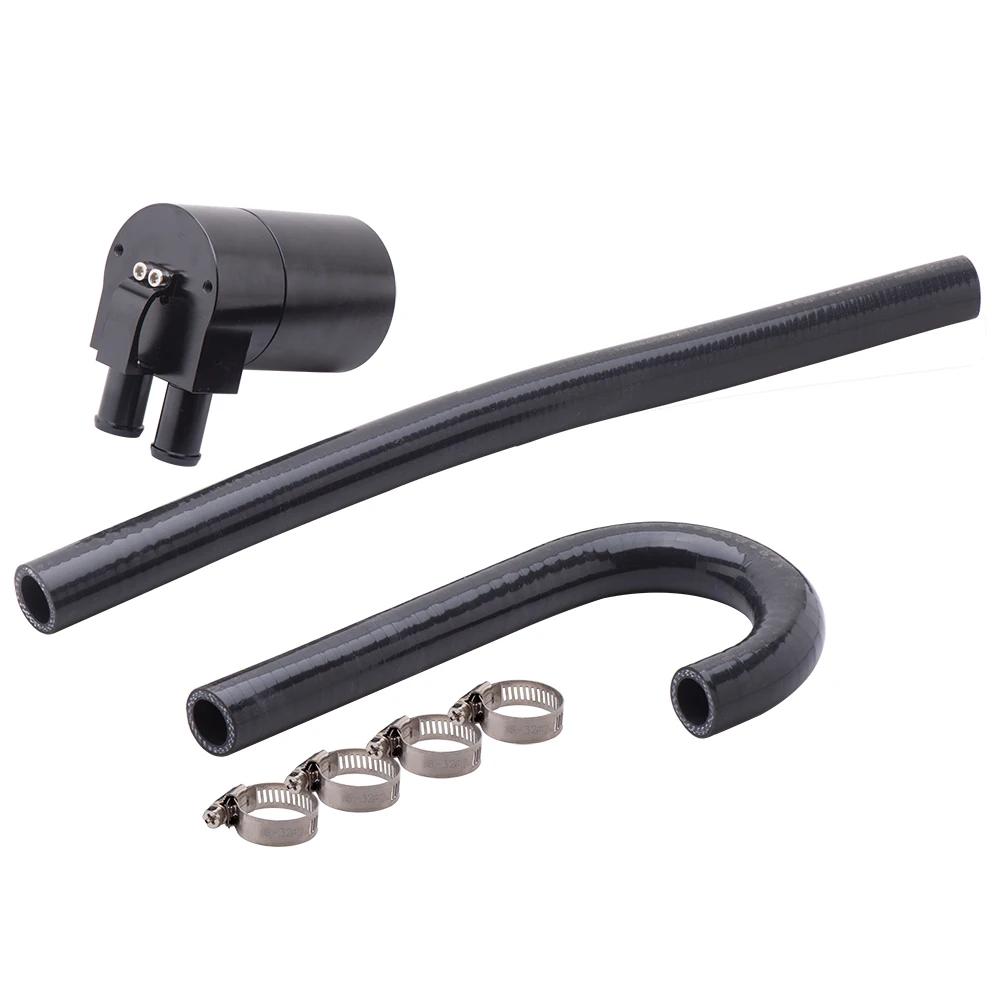 Depósito de aceite Universal para coche, contenedor de aluminio con volantes para BMW N54, 335i, 535i, E90, E92, E82, OCT-1124-BK