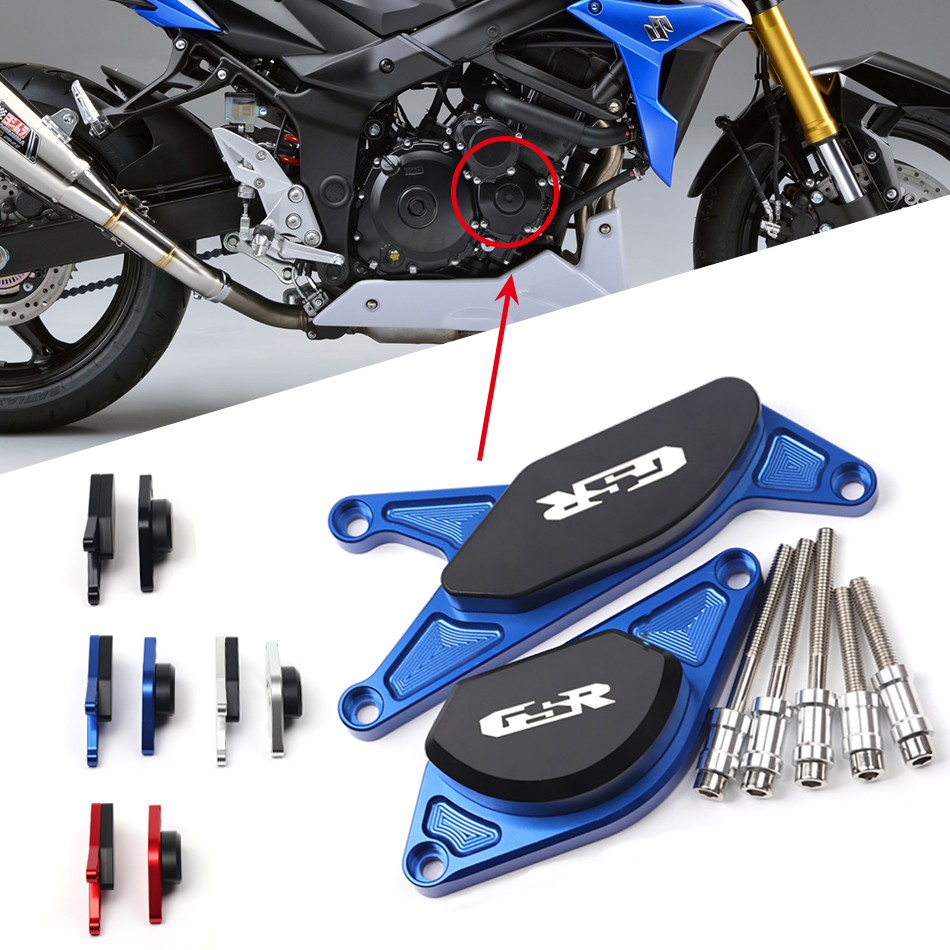 Per Suzuki GSR750 GSR600 GSR400 GSR 400 600 750 CNC Motore Guard Protector Crash Pad Sliders Protezione dalla caduta Accessori