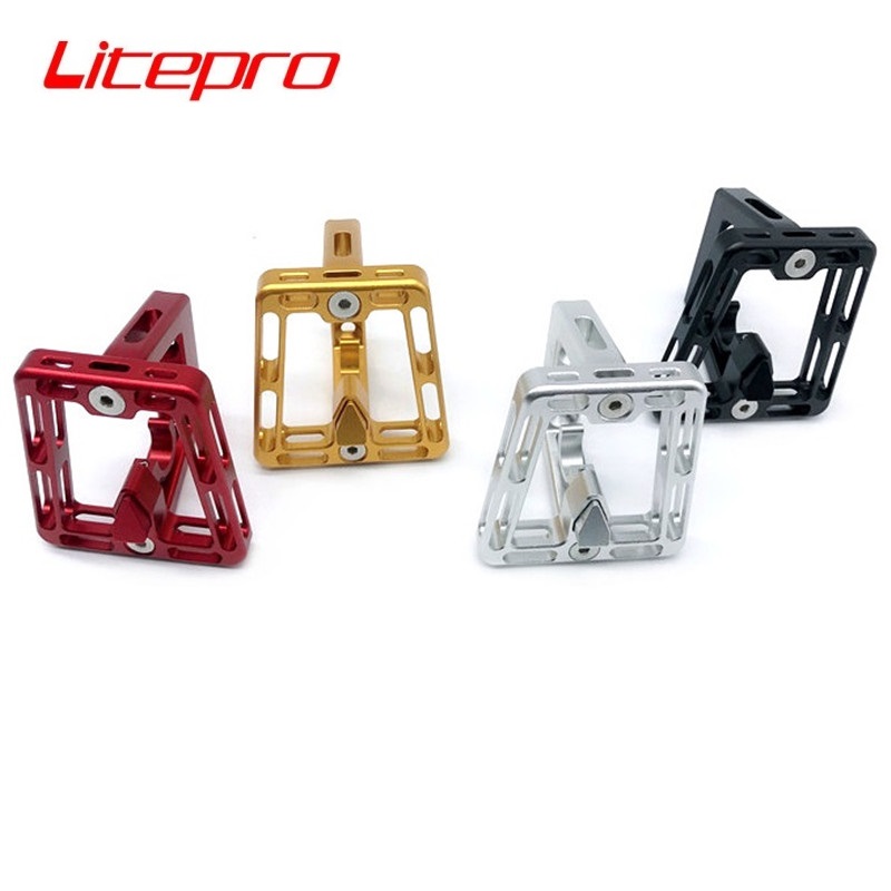 Litepro For Brompton Front Carrire Block CNC Aluminum Alloy Bags & Panniers Front Carrier Mount Adapter Base