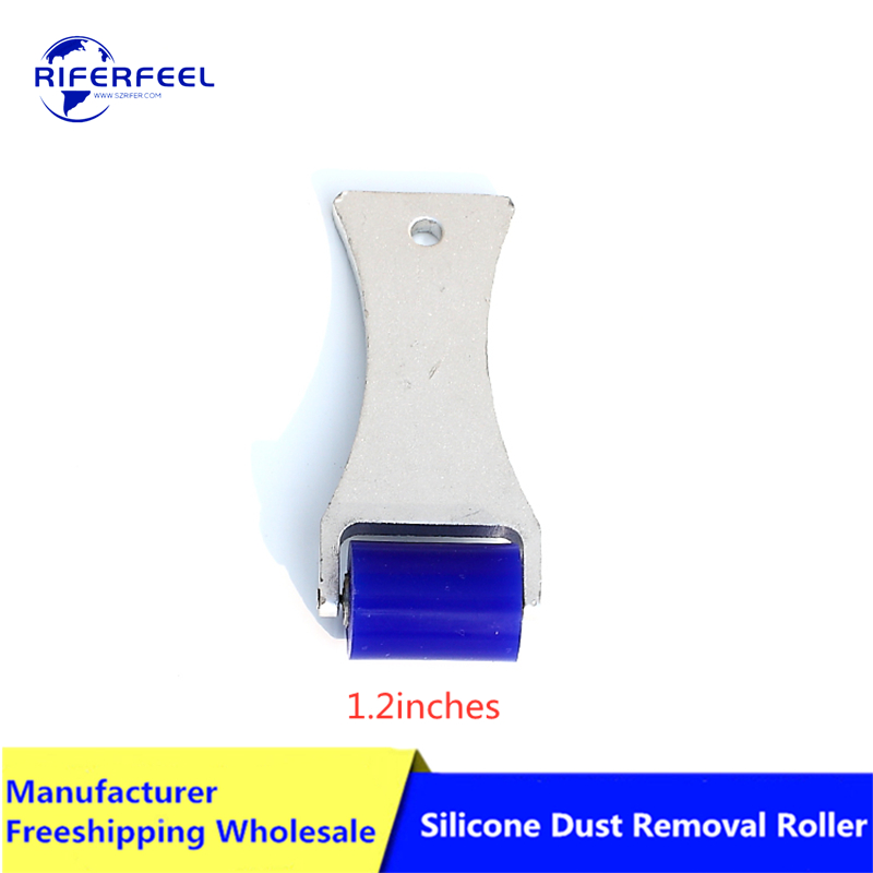 Mini silikonowe ręczne usuwanie pyłu lepka rolka antystatyczne narzędzie do czyszczenia Cleanroom Silicon Tacky Roller z uchwytem narzuta