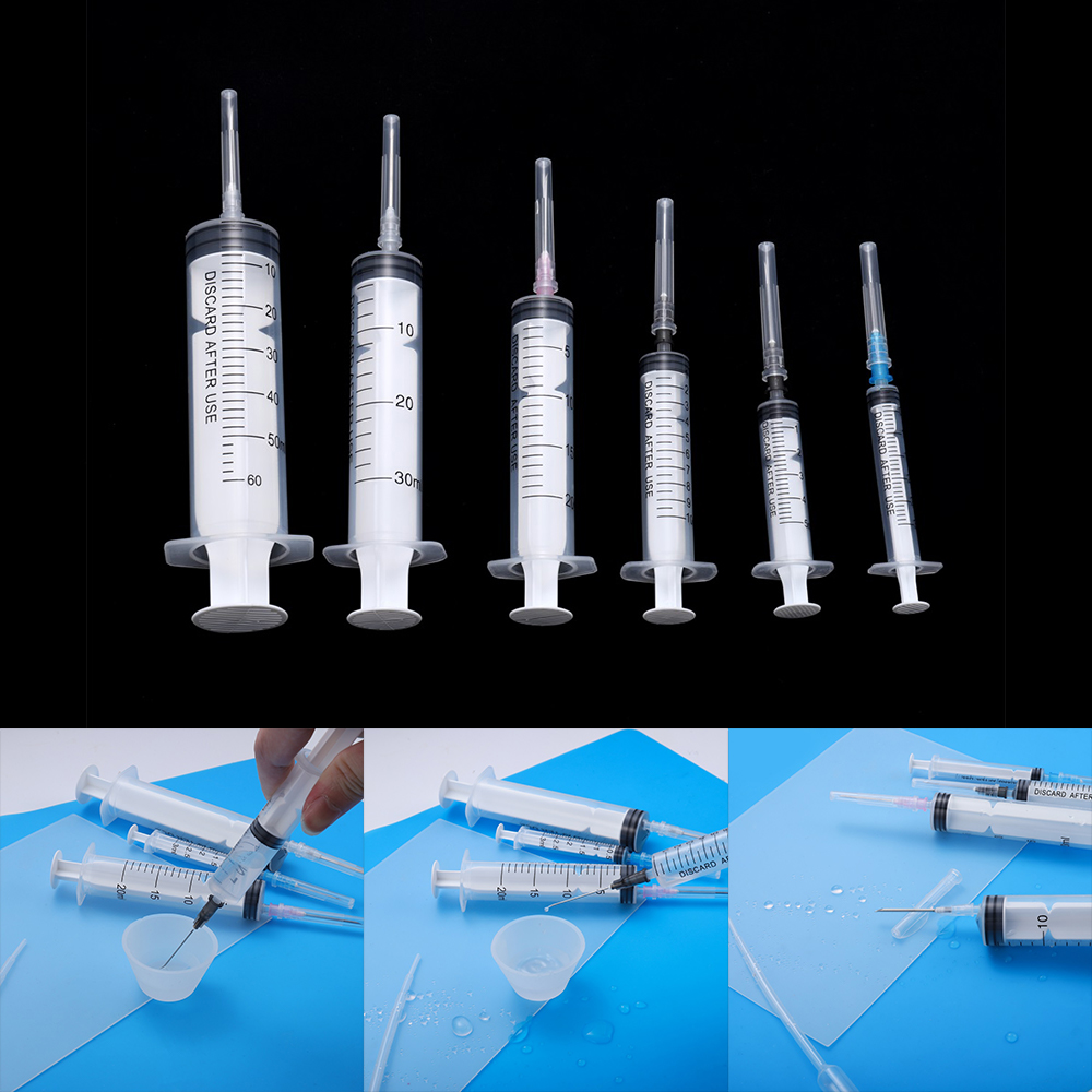 1Pcs 3-60Ml เข็มฉีดยา Dispense เข็ม Liquid ฉีด Pipette เครื่องมือซิลิโคนแม่พิมพ์ UV เรซิ่นอีพ็อกซี่เครื่องประดับหัตถกรรมทำ