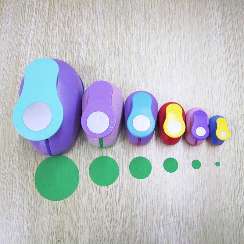1 pièces (5 cm, 3.8 cm, 2.5 cm) forme ronde artisanat poinçon ensemble enfants manuel bricolage perforateurs cortador de papel de scrapbook cercle poinçon