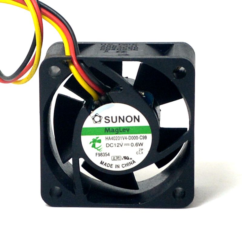 Sunon Magnetschwebebahn-Lüfter HA40201V4-D000-C99 DC12V 0,6 W 4020 40 40 * 40 * 20 mm F-Server-Inverter-Netzteil Axial-Lüfter 3-polig