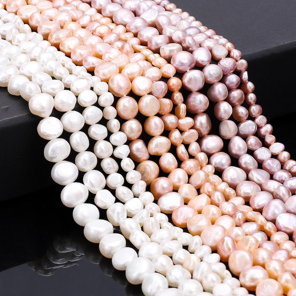 45-80 pçs/lote branco real natural pérolas contas de água doce pérola contas soltas perles para diy artesanato pulseira colar jóias fazendo